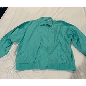 Napa Valley Vintage Women's Teal Lightweight Windbreaker Jacket, Size‎ Large